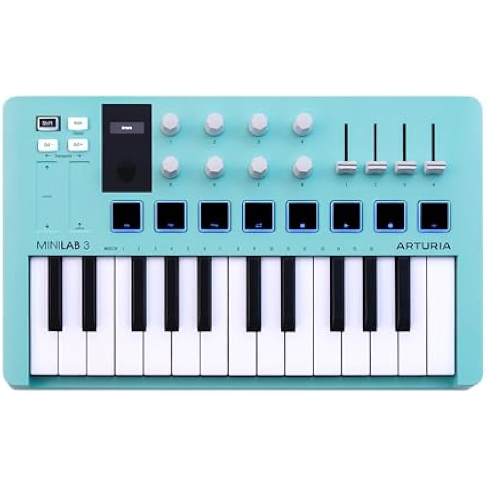 

Arturia MIDI Keyboard Controller MiniLab 3 Aquamarine