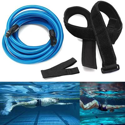 Swim Training Belt Good Toughness Highly Resilient No Deformation Non-Slip Anti-break Strength Training with Storage Pouch Swimming Training
