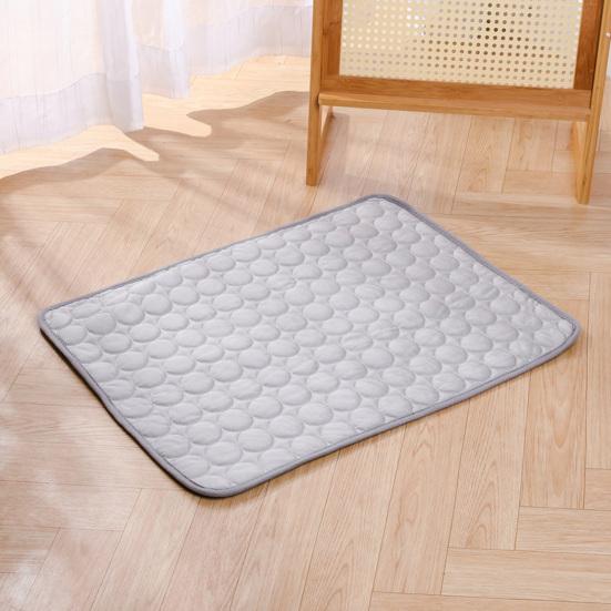 Pet Ice Silk Cooling Mat, Summer Self Cool Pad for Dogs Cats, Washable Pet Sleeping Pad for Crate, Bed, Indoor Outdoor Floor