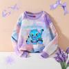 Spring And Autumn Demon Hunter Streetwear T Shirt Girl Cute Anime Print Kid Game Y2K Kawaii Tie-dye Women's Outdoor Pullover Long Sleeve Top Clothes