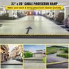 3 Channel Rubber Cable Protector Ramp Heavy Duty Cable Wire Cord Cover Ramp Speed Bump Driveway Hose Cable Ramp Protective Cover