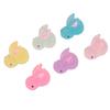 60pcs Luminous Resin Bunny Ornament Decoration Glow In Dark Resin Bunny Figure for Birthday Party
