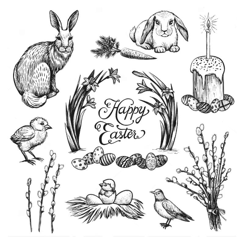 Animal Clear Silicone Stamp for DIY Invitation Card Scrapbooking Paper Craft Rubber Stamp Handmade Journaling Supplies