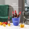 Secchiello per Ghiaccio in Plastica Inclinato Stile Europeo Secchiello per Champagne Bar Ktv Birra Ornamento Decorativo per la Casa