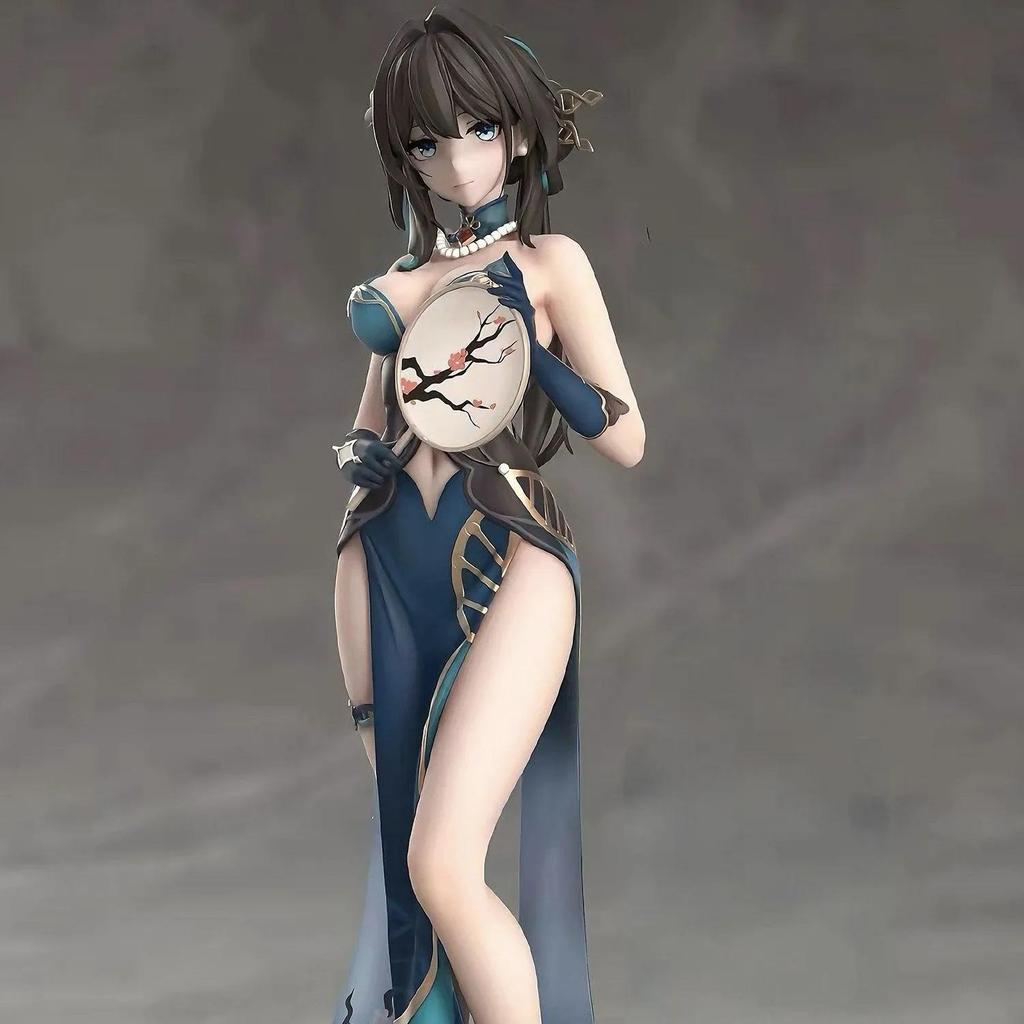 24CM Honkai: Star Rail Ruan Mei Zhenhai China Jurk Meisje Figuur Hard PVC Anime Actie Speelgoed Volwassenen Collectie Model Pop Cadeau