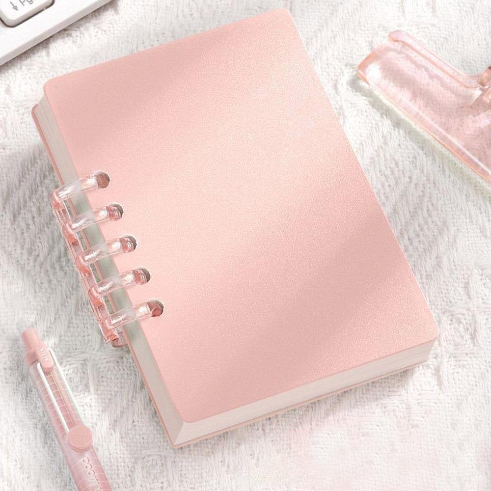 A7 80 Sheets Portable Pocket Notebook Simple Loose-leaf Square Notepad Horizontal Line Inner Page Memo Pad Diary Book
