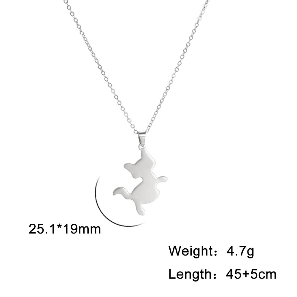 Cazador Cute Animal Cat Pendant Necklace for Women Lovely Paw Choker Neck Chain Stainless Steel Jewelry Birthday Gift 2026