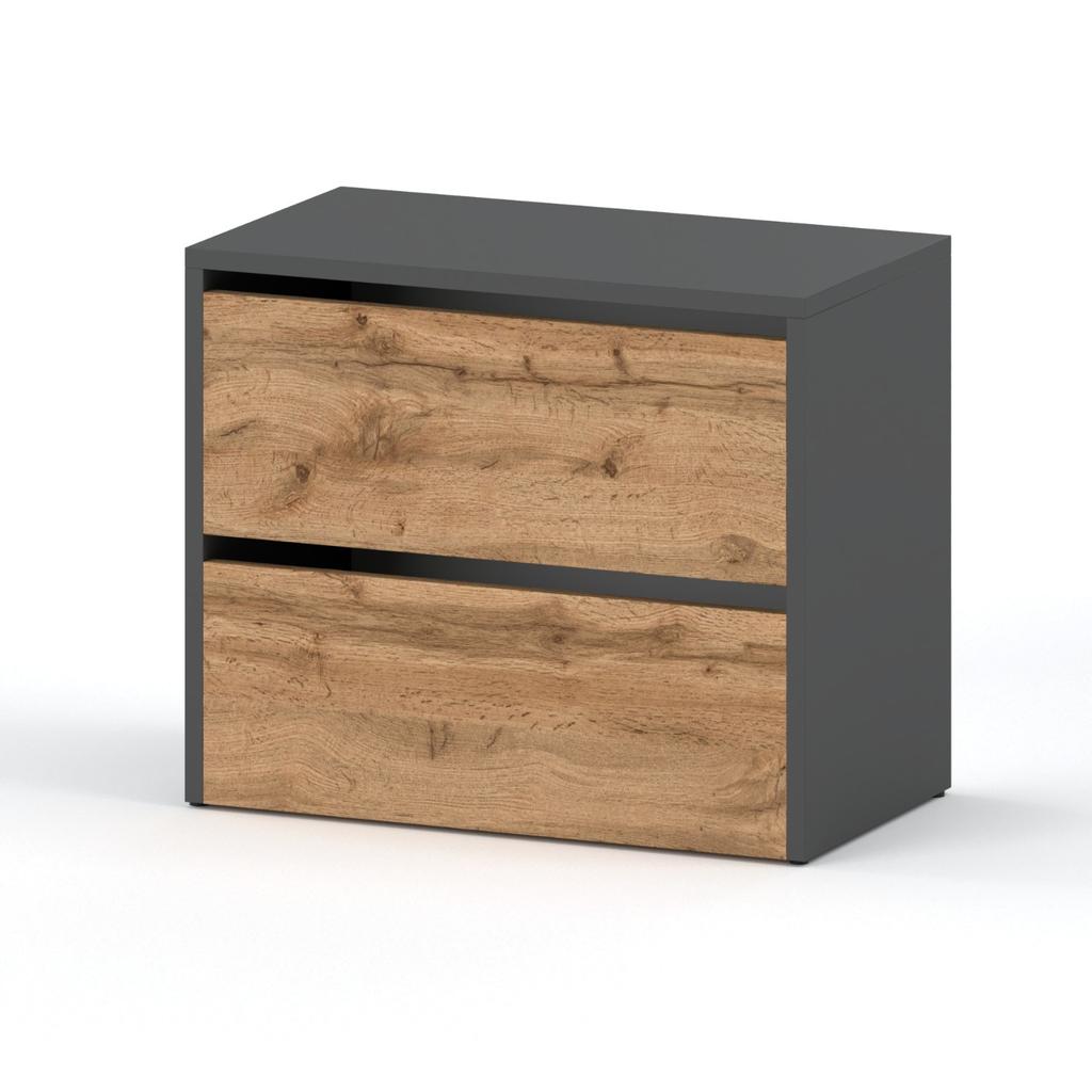 WOTAN LOFT GRAY OAK SHOE CABINET 60 CM