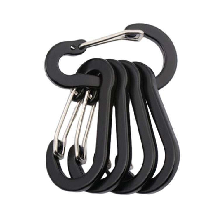 5Pcs Wiregate Carabiner Clips, Heavy Duty Accessory Clip, Large Size for Camping