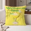 Art When Life Gives You A Lemon Pillow Case Suitable For Bedrooms Living Rooms Cars Home Decoration