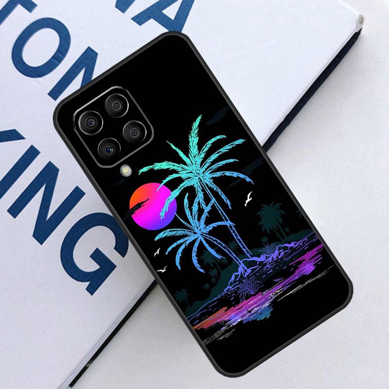 Retrowave Neon Palms Tree For Samsung Galaxy M21 M11 M31 M13 M33 M35 M53 M55 M15 M14 M34 M54 M12 M32 M52 M06 M16 Case