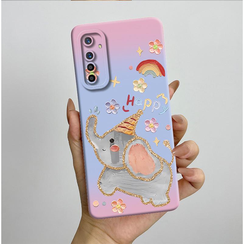 For Realme X2 XT Case RMX1921 RMX1991 RMX1993 Pretty Flowers Silicone Soft TPU Shockproof Phone Cover For OPPO K5 Coque Fundas