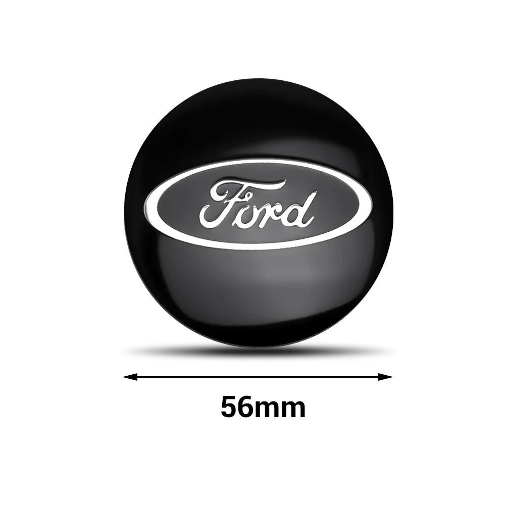 Autoaufkleber Heiß Für Ford 4 Stück 56/60MM Radnabendeckel Nabenkappen für Ford Felgen Staubdichte Abdeckung Radkappen für Ford Focus 2 3 4 MK2 MK3 MK5