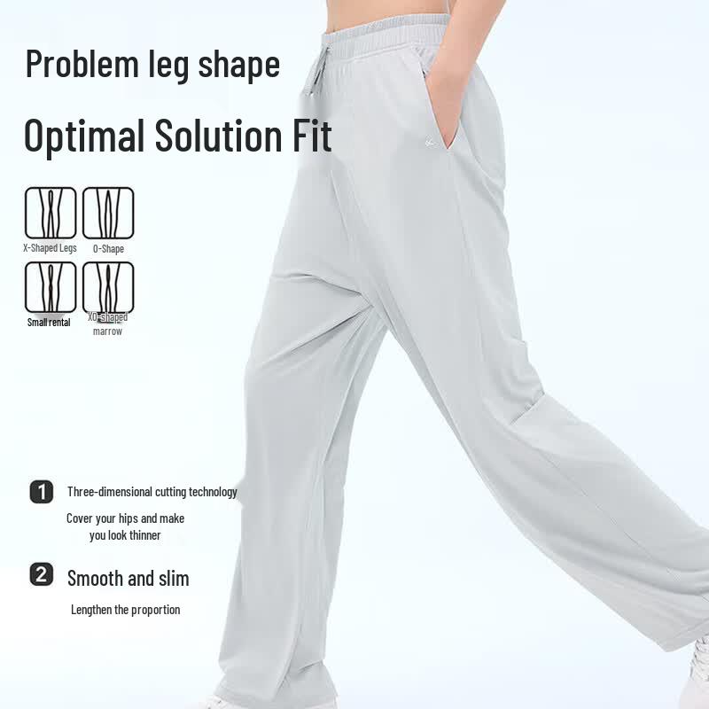 VVC Women s Ice Silk Sun Protection Wide-Leg Pants