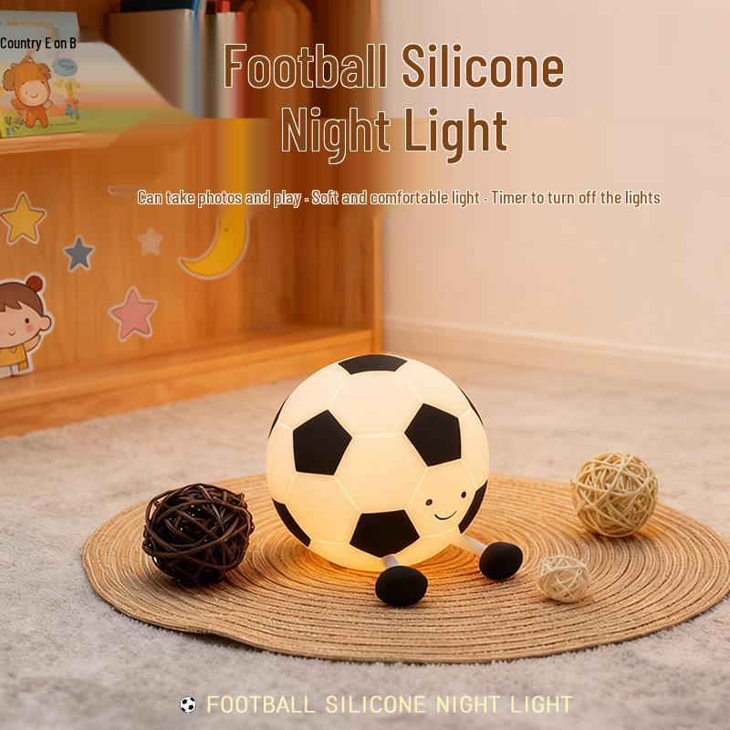 Football Night Light for Kids - Bedside Sleep Companion, Baby Feeding Eye Protection, Birthday Gift