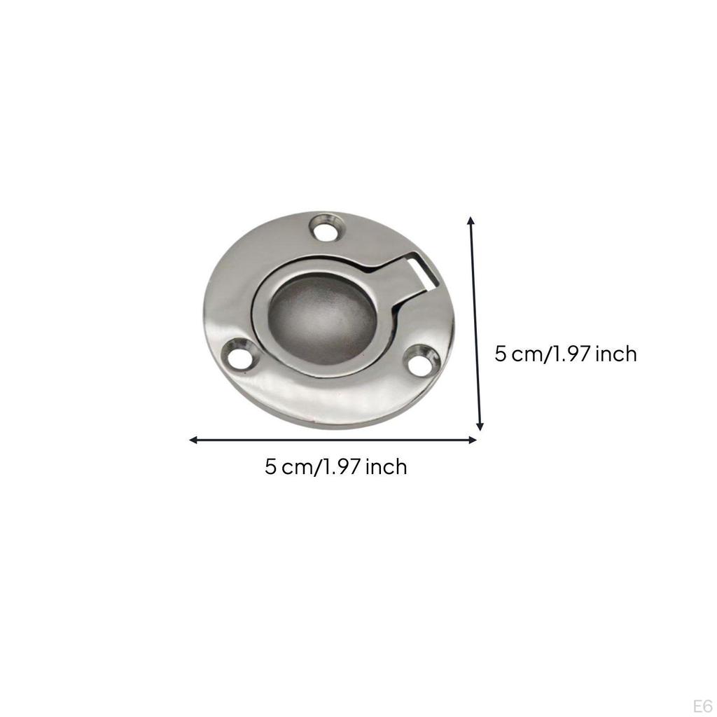 Marine Compartment Door Pull Handle Stainless Steel Loop Mirror Polished Deck