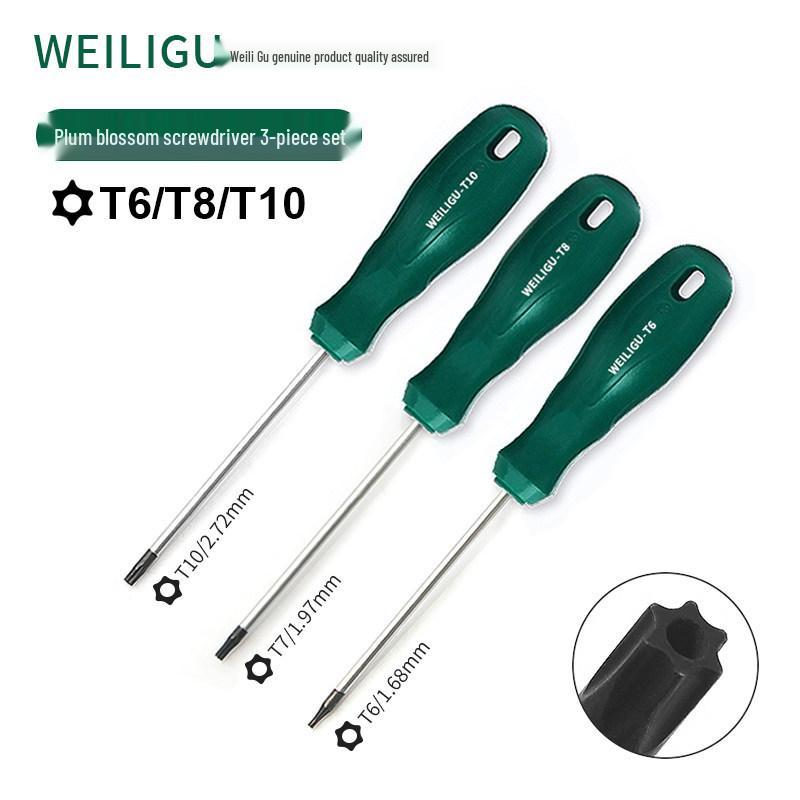 Extended Torx & Phillips Screwdriver Set: T8, T20, T30 for Car Repair & Air Filter Maintenance