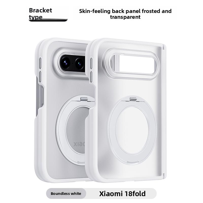 For Xiaomi Mi 18 Fold Case Hard PC transparent Ring Stand Magnetic MagSafe Protective Back Cover Case For Xiaomi 18 Fold Shell