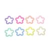 Pastel Star Wave Acrylic DIY Keychain and Hair Accessory Material