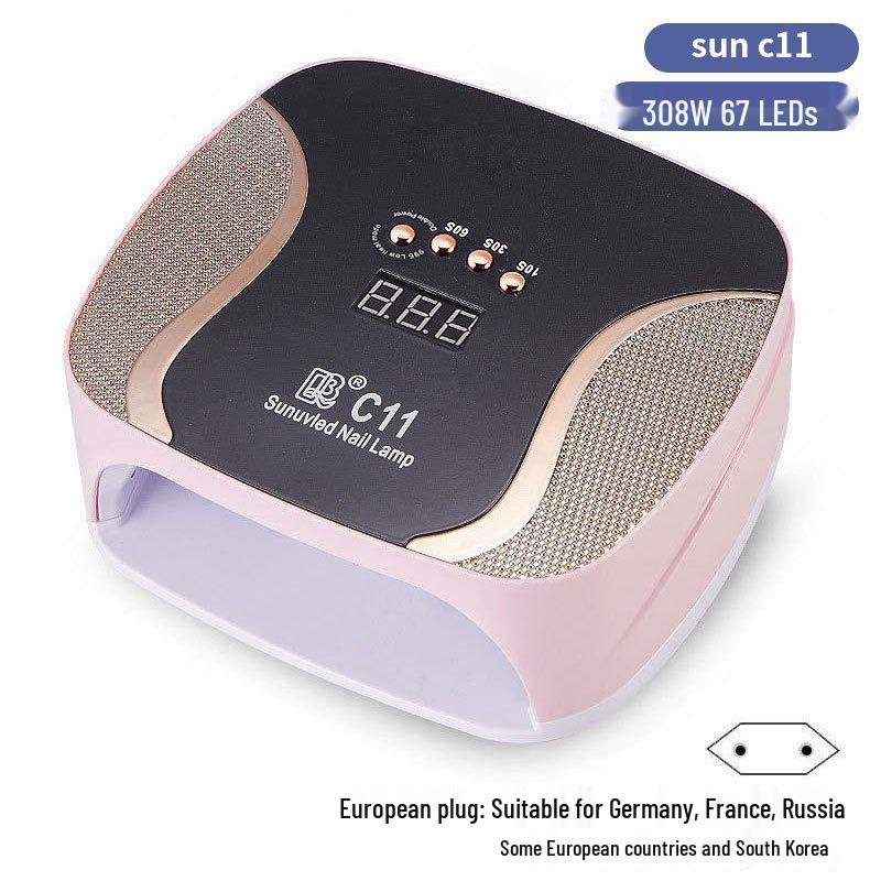 256W High Power UV/LED Dual Light Nail Curing Lamp