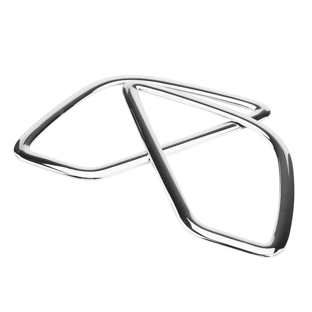 2Pcs Chrome Rear Tail Fog Light Lamp Cover Trim for Mitsubishi Eclipse Cross 2017 2018