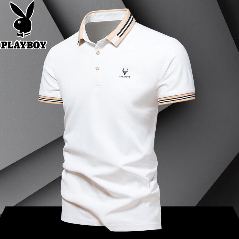 PLAYBOY Men s Summer Casual Polo Shirt 2XL
