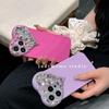 Case For iPhone 16 17 Air 15 Pro Max 14 Plus 13 Mini 12 Pro 11 7 8 SE2 Candy Blink 3D Diamond Heart StyleSoft Phone Case Cover
