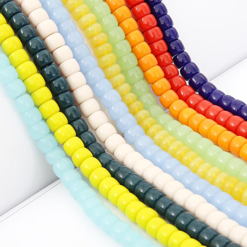 Perline Acriliche Gialle 14 Mm Con Foro 2 Mm - 100 Pezzi Per Creazione Gioielli, Collane, Bracciali, Orecchini - Sfuse