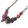 NOA [J2169] - Collier Créateur 'Safari' marron violet