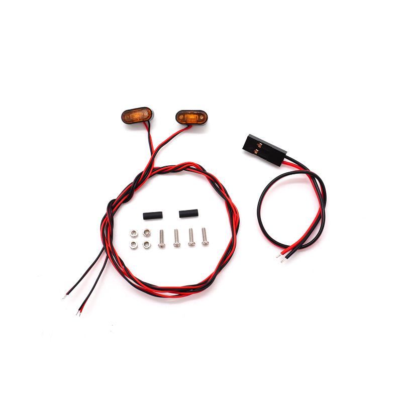 1 Set For  Trx4 D90 D110 Rc4Wd Scx10 90046 Tamiya 90053 1/10 1/14 Rc Car Led Warning Light Profile Light