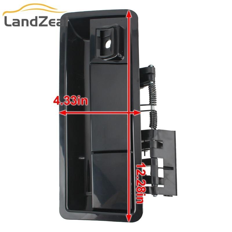 90606-ZZ90E 90606ZQ78A Black/Chrome Car Tailgate Handle Trunk Lid Rear Outer Door Handle for Nissan Armada Chrome 2004-2015