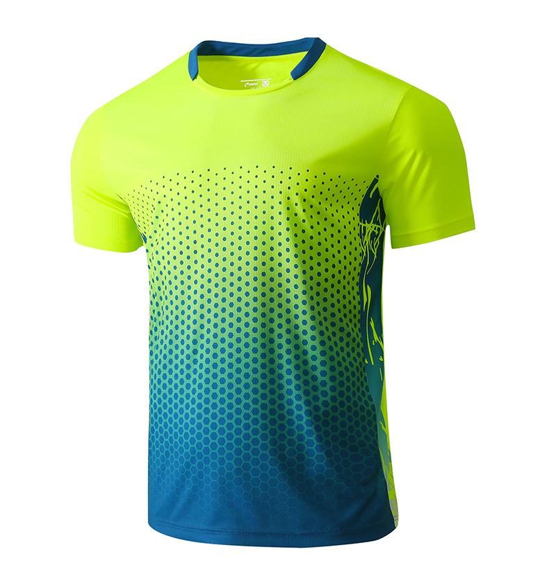 Unisex Quick-Dry Short-Sleeve Sports T-Shirt for Summer - Great for Badminton, Tennis, and Table Tennis