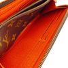 LOUIS VUITTON M61536 Zip Around Monogram leather Portefeuille Clemence Purse Brown leather Used