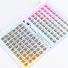 Segmented 12-Row Single-Cluster Natural Mother False Eyelashes Large-Capacity Eyelashes Brown False Eyelashes Flatness