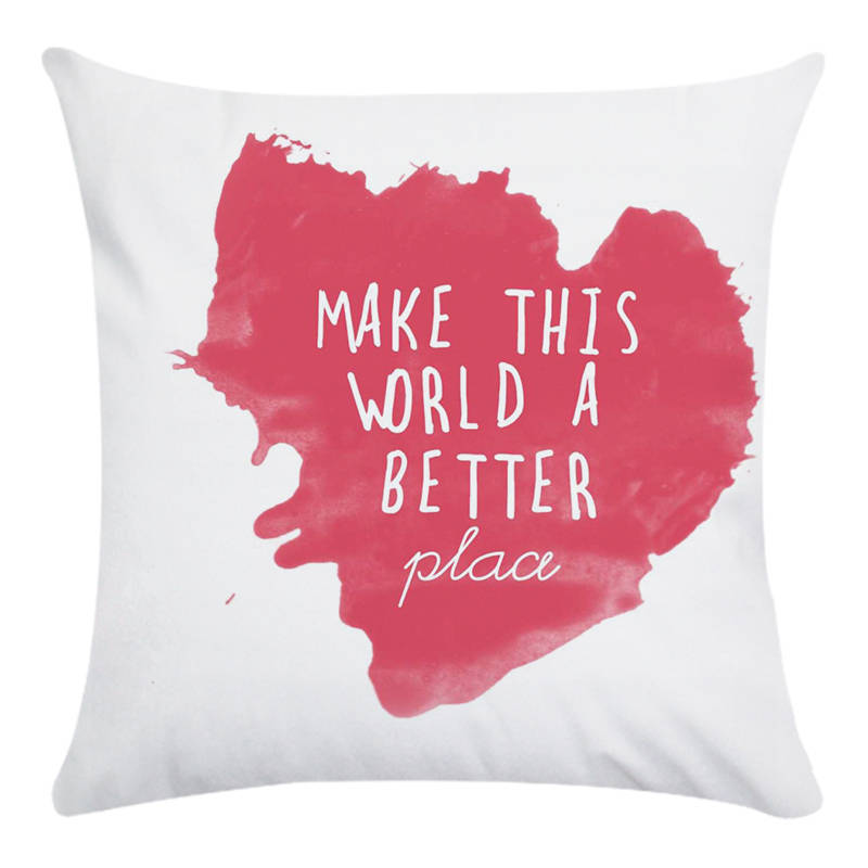 Creative Mother'S Day Letter Patterns Digital Printing Short Plush Pillow Covers For Car Sofa Office Cushion Cover Home Goods