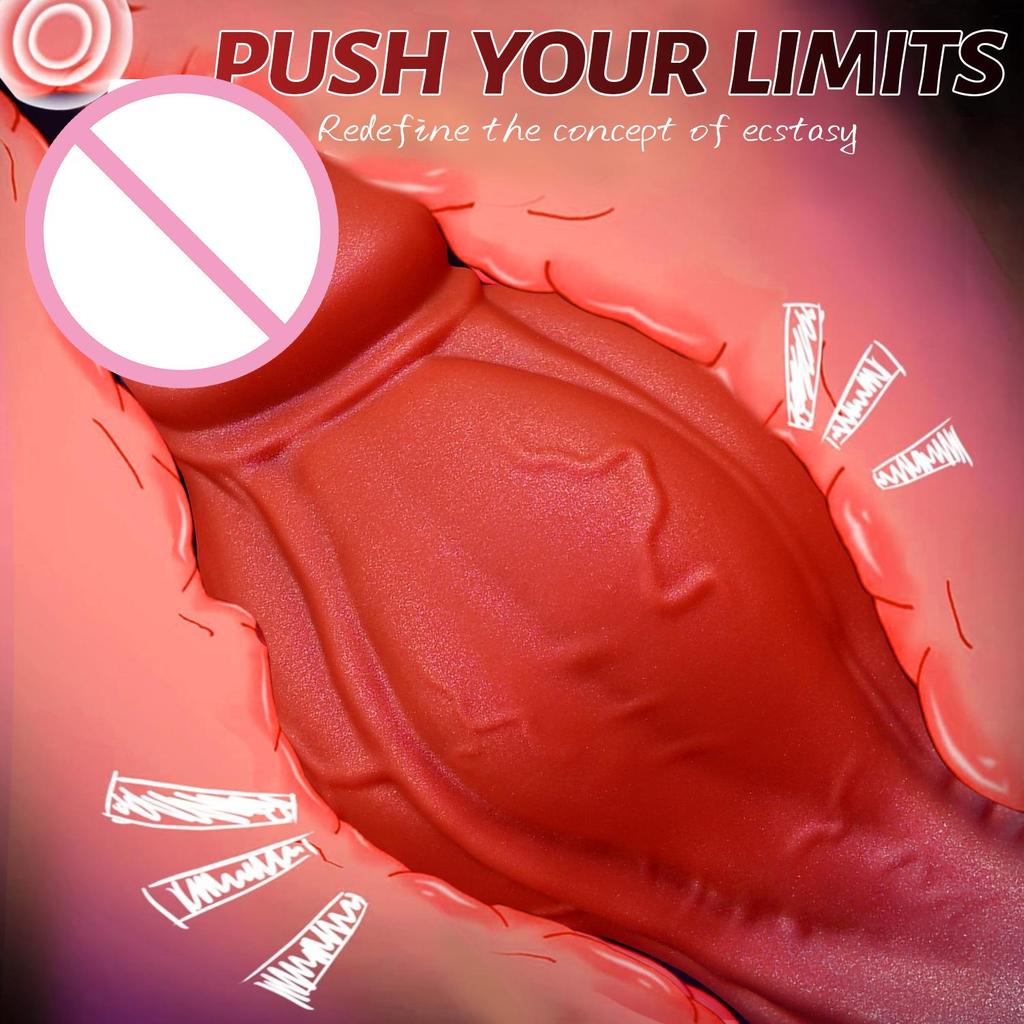 Neues unregelmäßiges tragbares Phallus-Silikon-Anal-Dilatator-Spielzeug