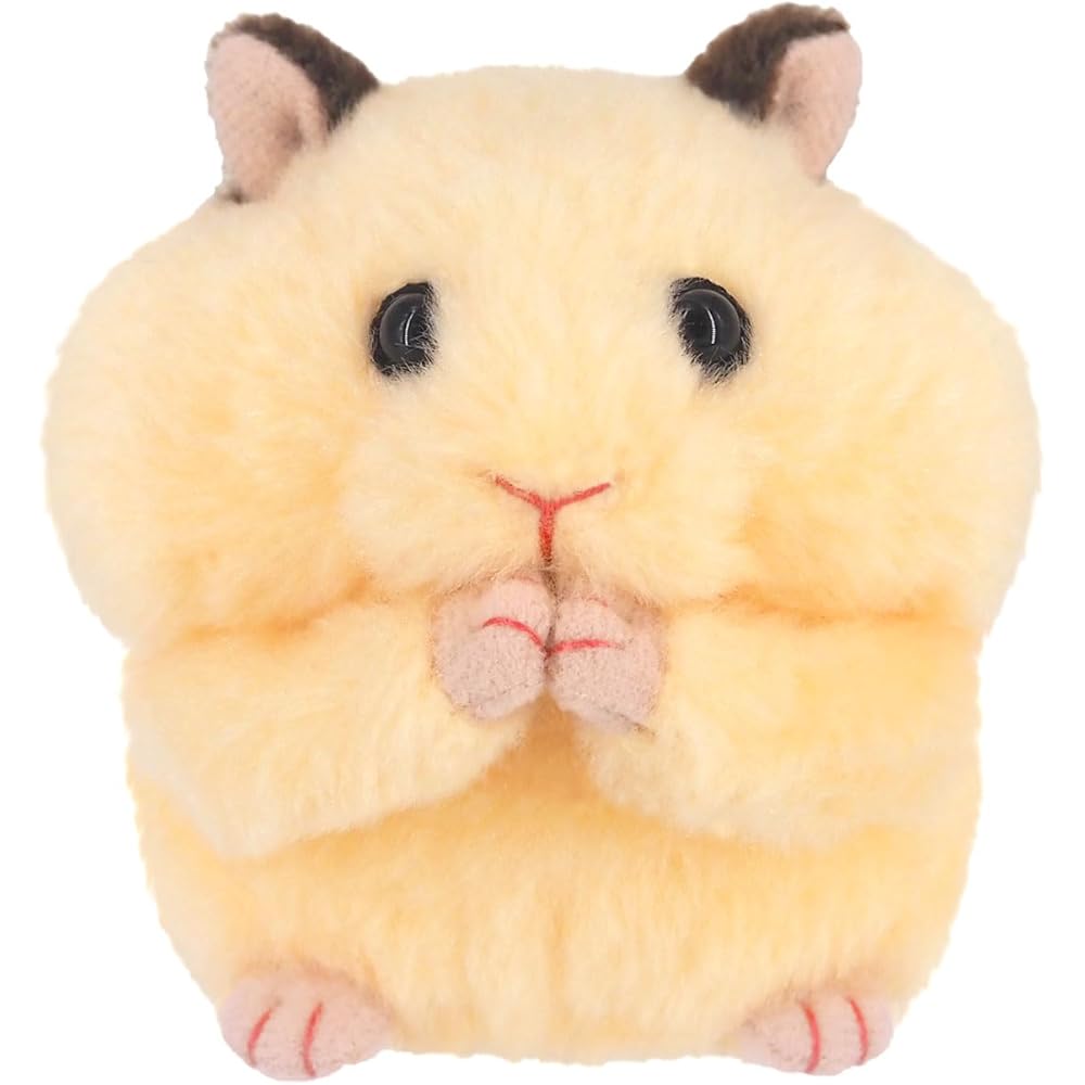 Sanei Boeki Mogo Mogo Hamster Kinkuma Plush Toy W6×D7×H7.5cm Soft Stuffed Animal