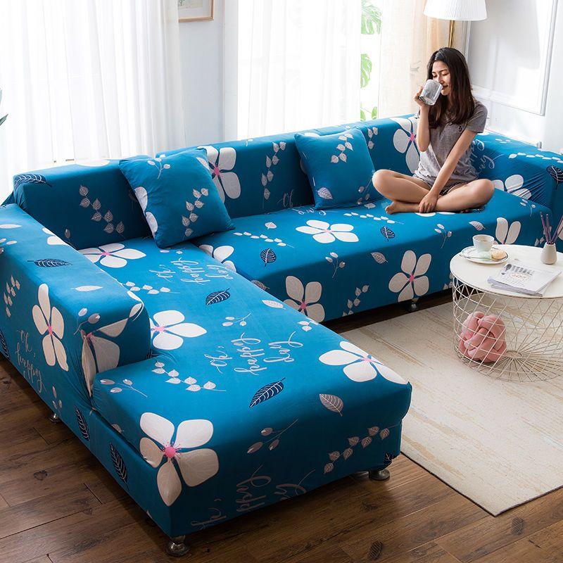 Stretch Sofa Cover Slipcovers Elastic All-inclusive Couch Case for Different Shape Sofa Loveseat Chair L-Style Sofa Case