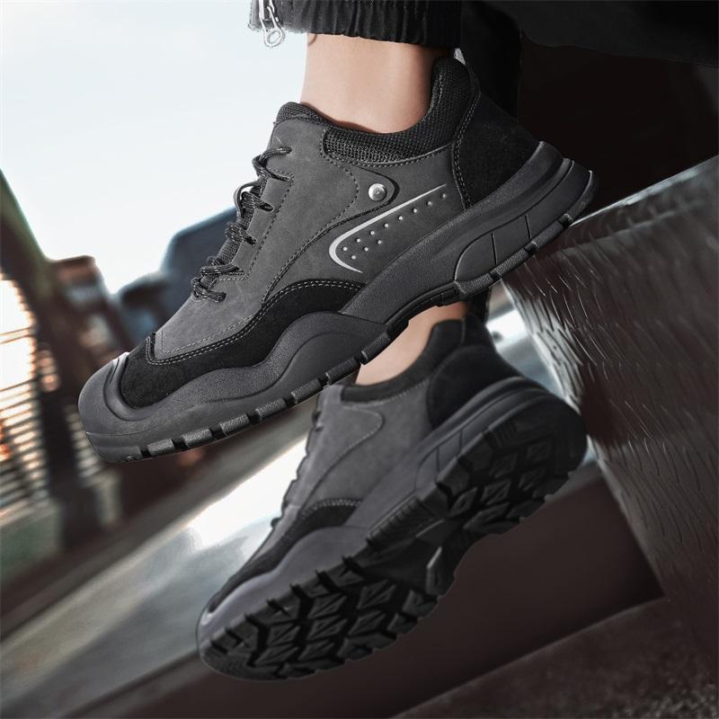 Fashion Men's Genuine Leather Walking High Quality Male Outdoor Driving Shoes for Formal Business Shoe Comfortable Mens Casual Sneakers