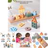 Wooden Geometric Shape Sorting Blocks For Early Learning And Preschool Education
