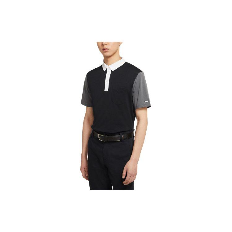 Nike Polo Shirts Men's Black Polo Collar Moderate Other CV3495-010