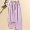 Women's Casual Fashion Sleep Pants Striped Loungewear Pants Wearable As Outerwear High-Waisted Pants