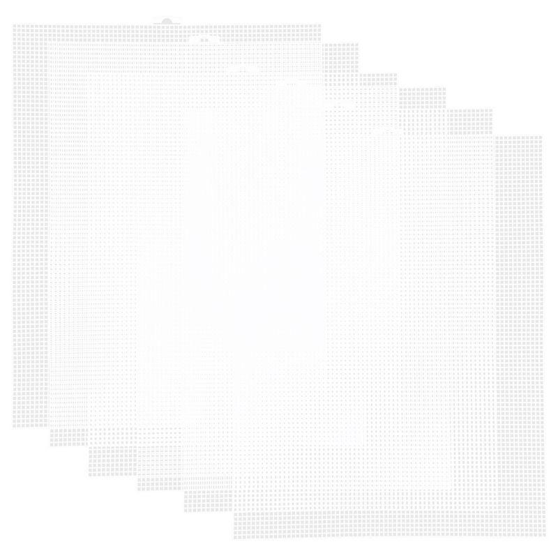 Plastic Canvas Sheets For Needlepoint & DIY Crafts, 13.4Inch X 10.4Inch With 2.5Mm Mesh