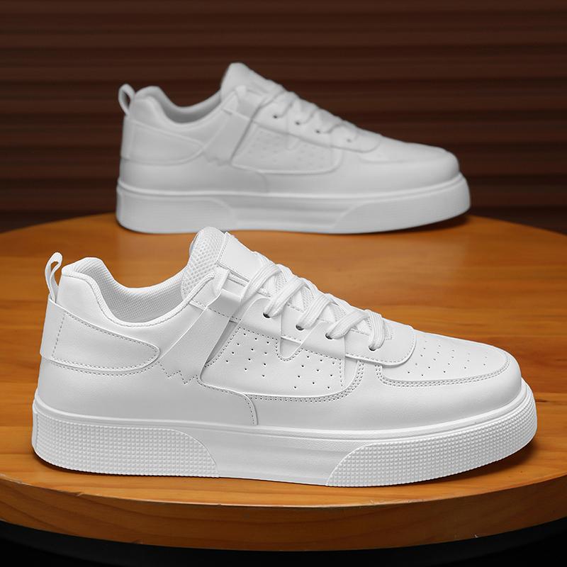 

Мужская мода, повседневная низкая обувь для скейтбординга, удобные кроссовки для мальчиков, студенты, трендовая мягкая подошва, классическая дышащая нескользящая спортивная обувь 45 белый