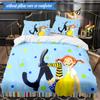 Pi-ppi And Horse Friendship 3pcs K-pop music group Bedding set,Ideal for Bedroom, Dormitory,Including Duvet Cover And 2pcs Pillowcases,Fan gifts