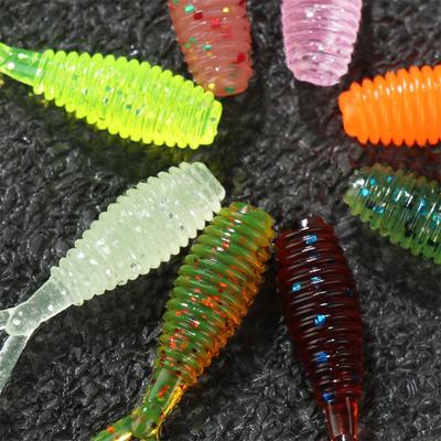 10pcs 36mm 0.3g for Ocean Sea Wobbler Silicone Soft Fishing Lure Artificial Bait Fishing Tackle Worm Lures