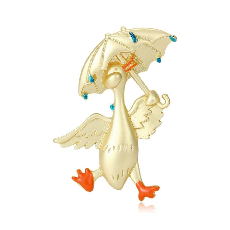 Lovely Duck Pin Sturdy Alloy Brooch For Girls Teens Fashion Lovers