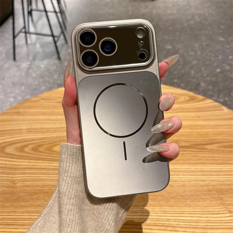 New Flowing Light Metal Case for iPhone 17/16 Pro Max; Magnetic Fit for iPhone 15/14/13