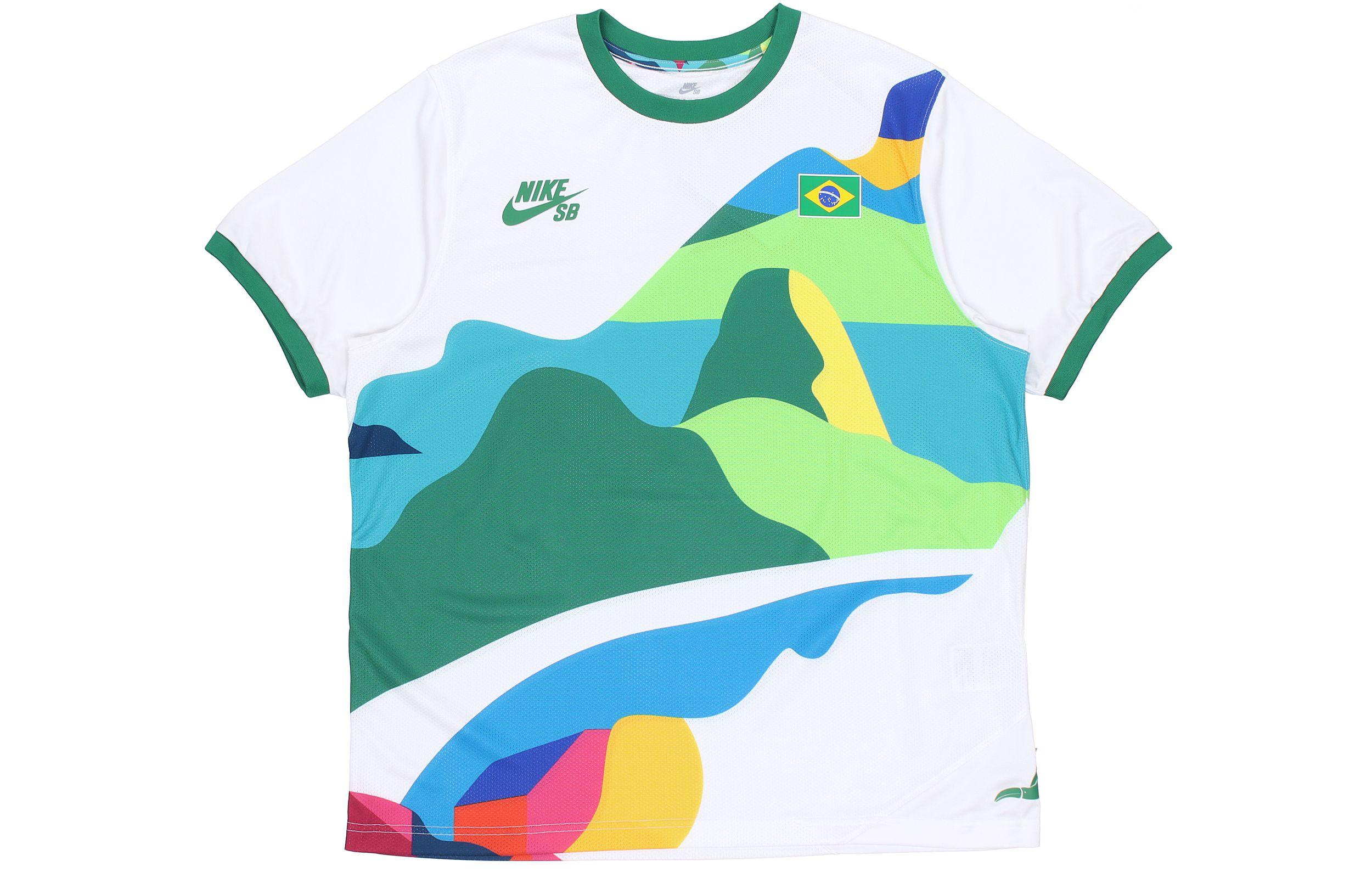 Nike Sb X Parra Brazil Federation Kit Crew Jersey Asia Sizing CT6087-100 XXS
