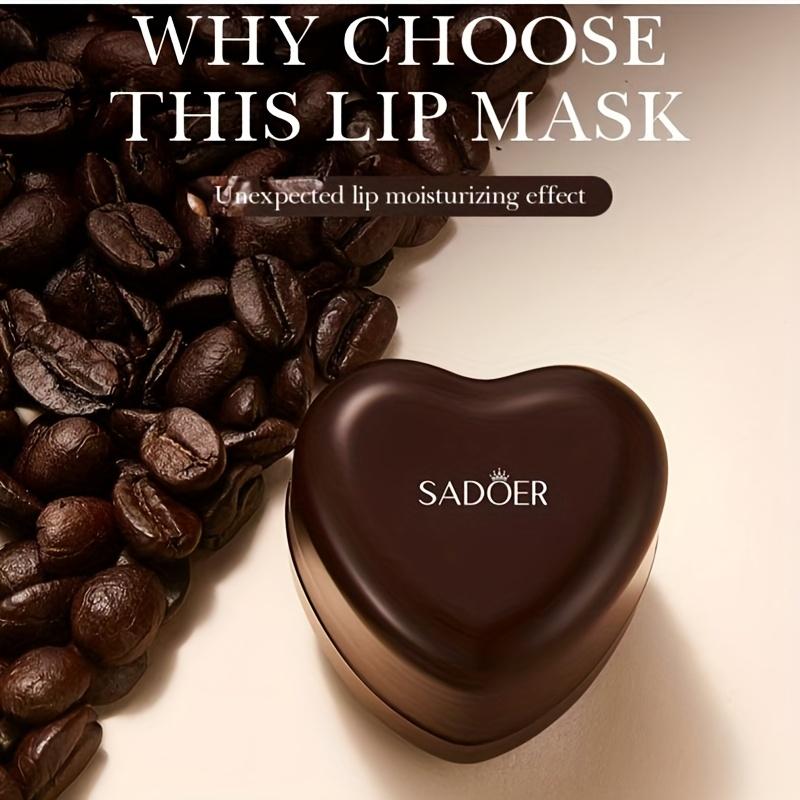 SADOER Kaffee Feuchtigkeitsspendende Lippenmaske für Lippenhautpflege Mildert Lippenfältchen Hydratisierend Nährende Lippenpflaster Lippenaufpolsterer